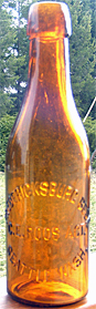 FREDRICKSBURG BEER EMBOSSED BEER BOTTLE