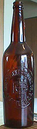 INDEPENDENT BREWING COMPANY EMBOSSED BEER BOTTLE