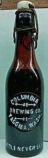 COLUMBIA BREWING COMPANY EMBOSSED BEER BOTTLE