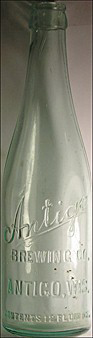 ANTIGO BREWING COMPANY EMBOSSED BEER BOTTLE