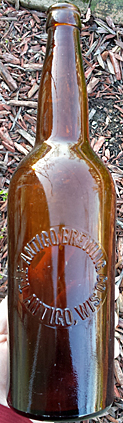 ANTIGO BREWING COMPANY EMBOSSED BEER BOTTLE