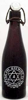 ASHLAND BREWING COMPANY EMBOSSED BEER BOTTLE