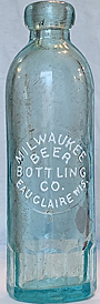 MILWAUKEE BEER BOTTLING COMPANY EMBOSSED BEER BOTTLE