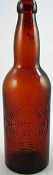 BECHAUD BREWING COMPANY EMBOSSED BEER BOTTLE