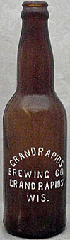 GRAND RAPIDS BREWING COMPANY EMBOSSED BEER BOTTLE