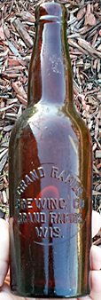 GRAND RAPIDS BREWING COMPANY EMBOSSED BEER BOTTLE