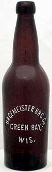 HAGEMEISTER BREWING COMPANY EMBOSSED BEER BOTTLE