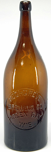 HOCHGREVE BREWING COMPANY EMBOSSED BEER BOTTLE