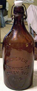 HOCHGREVE BREWING COMPANY EMBOSSED BEER BOTTLE