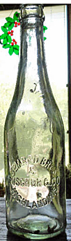 SEMRAD BROTHERS & PUSCH BREWING COMPANY EMBOSSED BEER BOTTLE