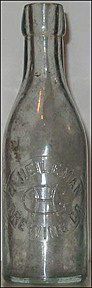 G. HEILEMAN BREWING COMPANY EMBOSSED BEER BOTTLE