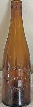 BRECKHEIMER BREWING COMPANY EMBOSSED BEER BOTTLE