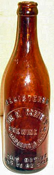 MARSHFIELD BREWING COMPANY EMBOSSED BEER BOTTLE