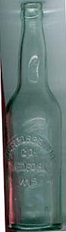 MEDFORD BREWERY COMPANY EMBOSSED BEER BOTTLE