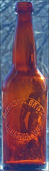 MENASHA BREWING COMPANY EMBOSSED BEER BOTTLE