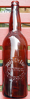 WALTER BROTHERS BREWING COMPANY EMBOSSED BEER BOTTLE