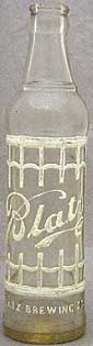 VAL BLATZ BREWING COMPANY EMBOSSED BEER BOTTLE