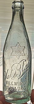 VAL BLATZ BREWING COMPANY EMBOSSED BEER BOTTLE