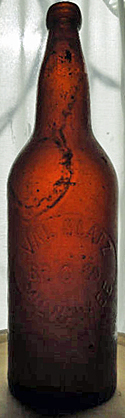 VAL BLATZ BREWING COMPANY EMBOSSED BEER BOTTLE