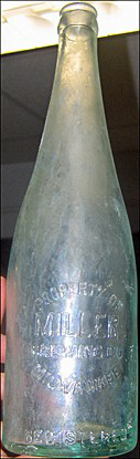 MILLER BREWING COMPANY EMBOSSED BEER BOTTLE