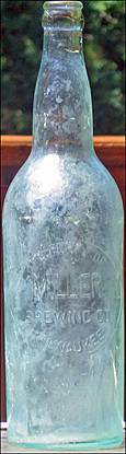 MILLER BREWING COMPANY EMBOSSED BEER BOTTLE