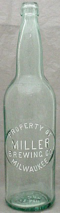 MILLER BREWING COMPANY EMBOSSED BEER BOTTLE