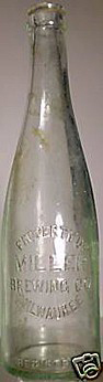 MILLER BREWING COMPANY EMBOSSED BEER BOTTLE