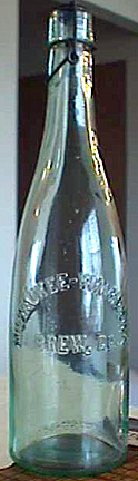 MILWAUKEE WAUKESHA BREWING COMPANY EMBOSSED BEER BOTTLE