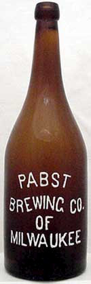 PABST BREWING COMPANY EMBOSSED BEER BOTTLE