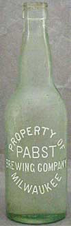 PABST BREWING COMPANY EMBOSSED BEER BOTTLE