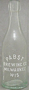 PABST BREWING COMPANY EMBOSSED BEER BOTTLE