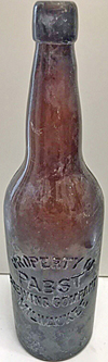 PABST BREWING COMPANY EMBOSSED BEER BOTTLE