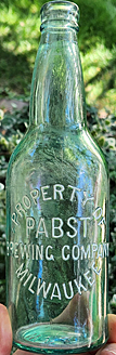 PABST BREWING COMPANY EMBOSSED BEER BOTTLE