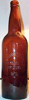 KNAPSTEIN BREWING COMPANY EMBOSSED BEER BOTTLE