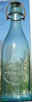 PETER BINZEL BREWER EMBOSSED BEER BOTTLE