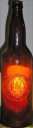 OCONTO BREWING COMPANY EMBOSSED BEER BOTTLE