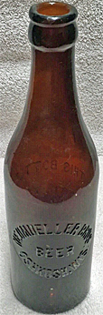 NEUMUELLER BROTHERS BEER EMBOSSED BEER BOTTLE