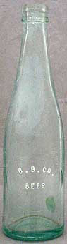 OSHKOSH BREWING COMPANY EMBOSSED BEER BOTTLE