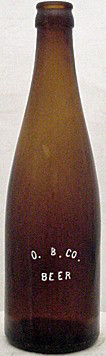 OSHKOSH BREWING COMPANY EMBOSSED BEER BOTTLE