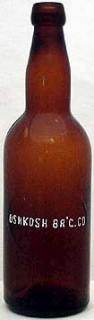 OSHKOSH BREWING COMPANY EMBOSSED BEER BOTTLE