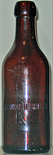OSHKOSH BREWING COMPANY EMBOSSED BEER BOTTLE