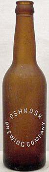 OSHKOSH BREWING COMPANY EMBOSSED BEER BOTTLE