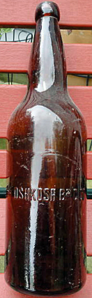 OSHKOSH BREWING COMPANY EMBOSSED BEER BOTTLE