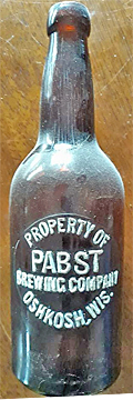 PABST BREWING COMPANY EMBOSSED BEER BOTTLE