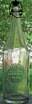 RAHR'S BREWING COMPANY EMBOSSED BEER BOTTLE