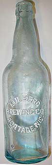 EULBERG BREWING COMPANY EMBOSSED BEER BOTTLE