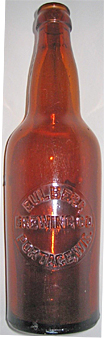 EULBERG BREWING COMPANY EMBOSSED BEER BOTTLE