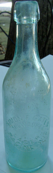 MILWAUKEE LAGER EMBOSSED BEER BOTTLE