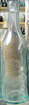 E. KLINKERT EXPORT LAGER EMBOSSED BEER BOTTLE