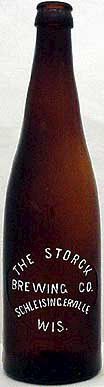 THE STORCK BREWING COMPANY EMBOSSED BEER BOTTLE